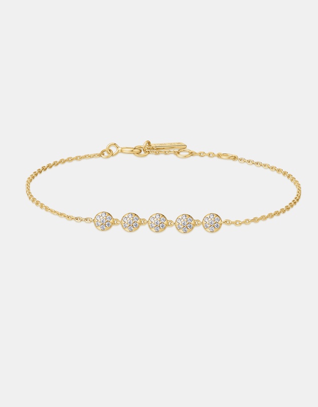 Ania Haie - Ania Haie Gold Pave Multi Beaded Chain Bracelet