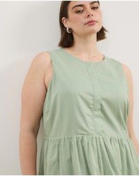 Atmos&Here Curvy - Dalia Cotton Voile Mini Dress