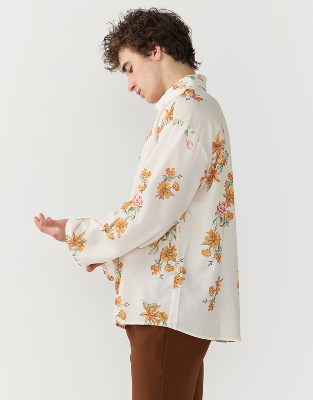 Justin Cassin - Aura Floral Open Sleeve Shirt