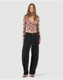 Rolla's - Field Lines Long Sleeve Top