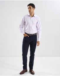 3 Wise Men - 3 Wise Men Regent Purple Print Shirt