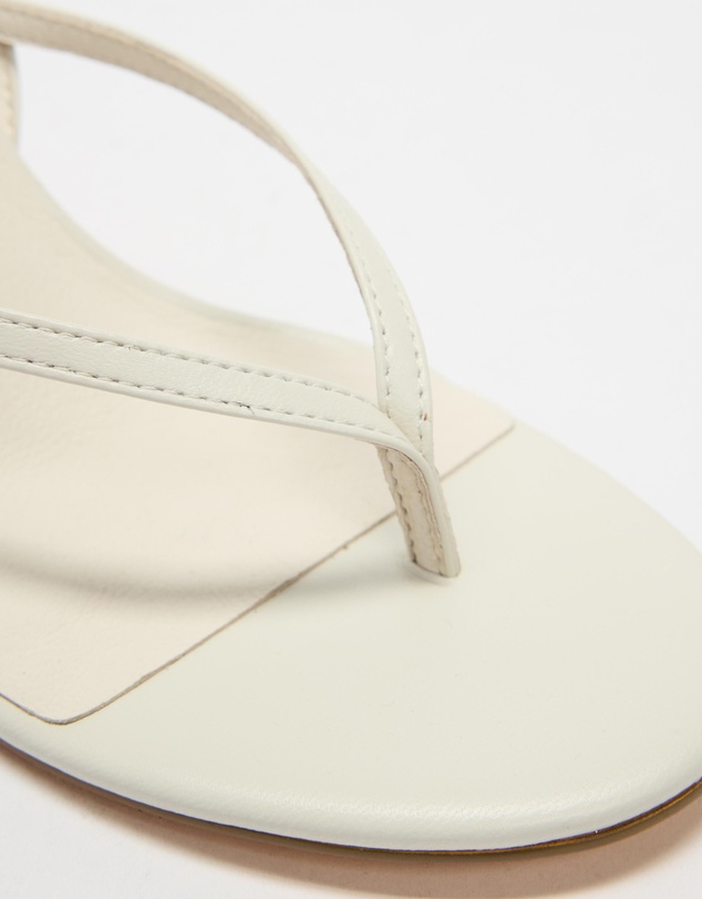 AERE - Amelia Leather Thong Heels - Women's