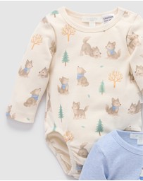 Purebaby - 2 Pack Bodysuit -Kids-Babies