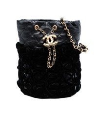 Pre-Loved by Azura Reborn - Pre-Loved Braided Velvet Goatskin Drawstring Bucket