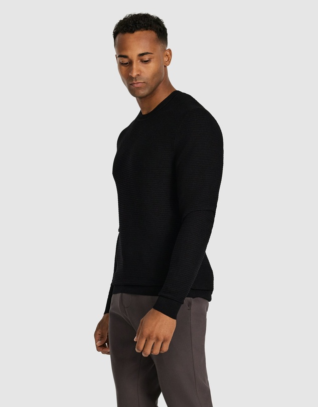 Tarocash - Cambridge Textured Crew Knit