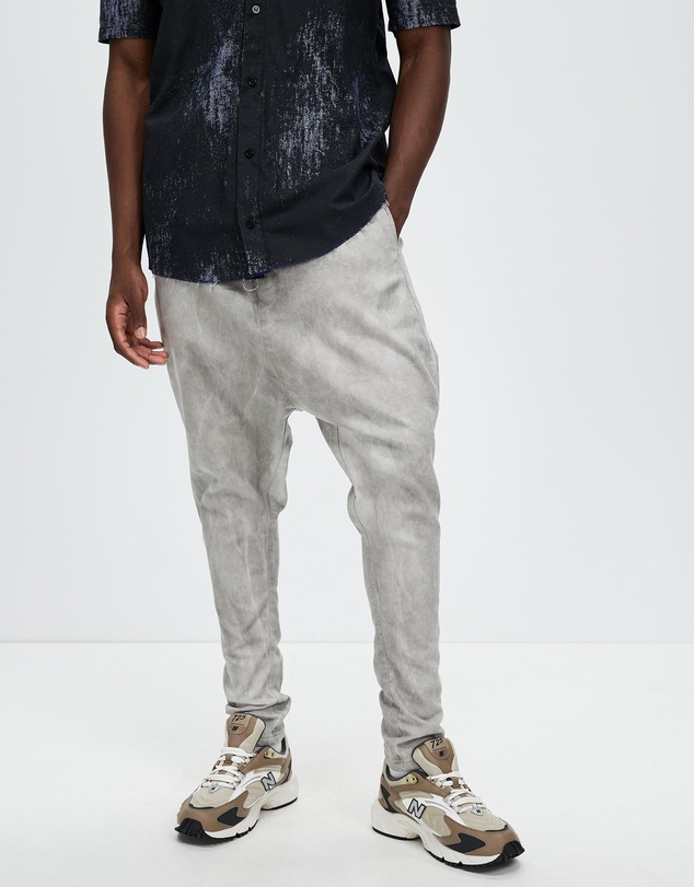 Surrounded By Ghosts - The Haxonite Super Low Crotch Tailored Denim Pants