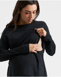 Ripe Maternity - Claud Long Sleeve Nursing Top