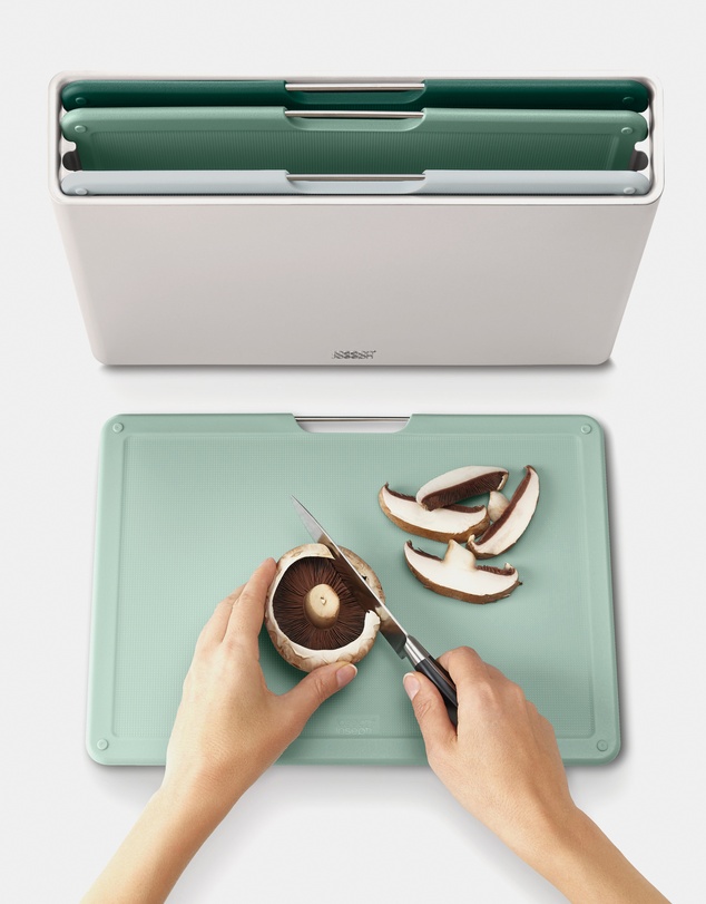 Joseph Joseph - Folio™ 4-piece Large Chopping Board Set with Storage Case - Editions (Sage)