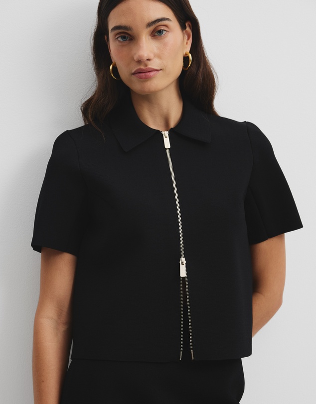 Country Road - Short Sleeve Compact Zip Knit