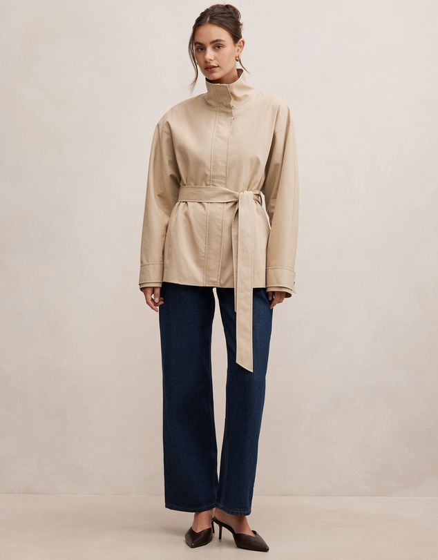 Forever New - Nina Belted Funnel Neck Jacket