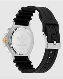 adidas Originals - Expression Three Steel Black Silicone Watch
