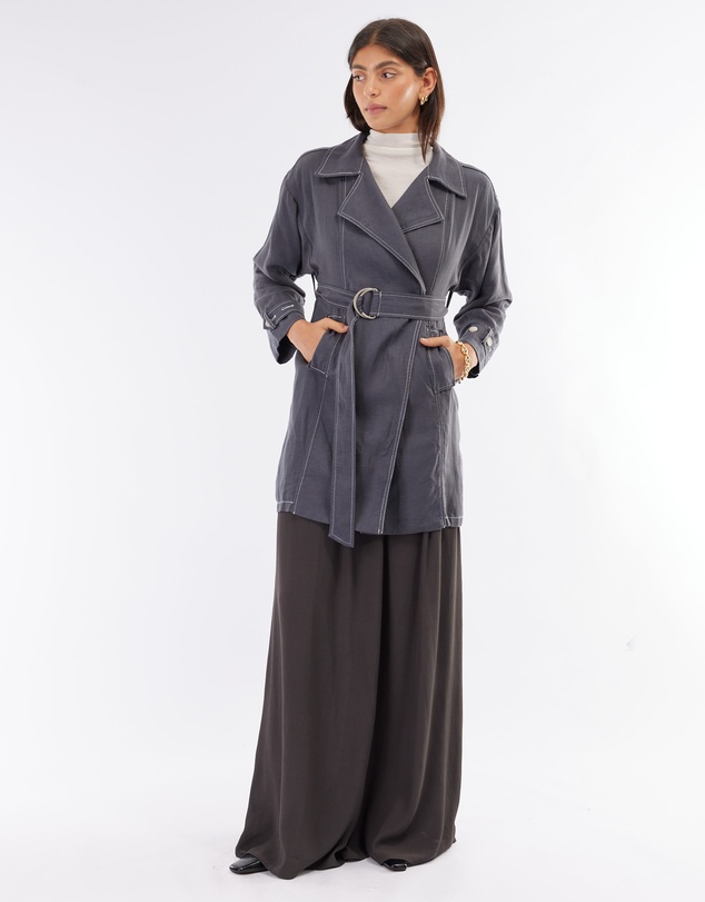 Amelius - Elvie Linen Trench Jacket