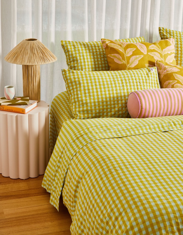 Mosey Me - Citrus Seersucker Quilt Cover