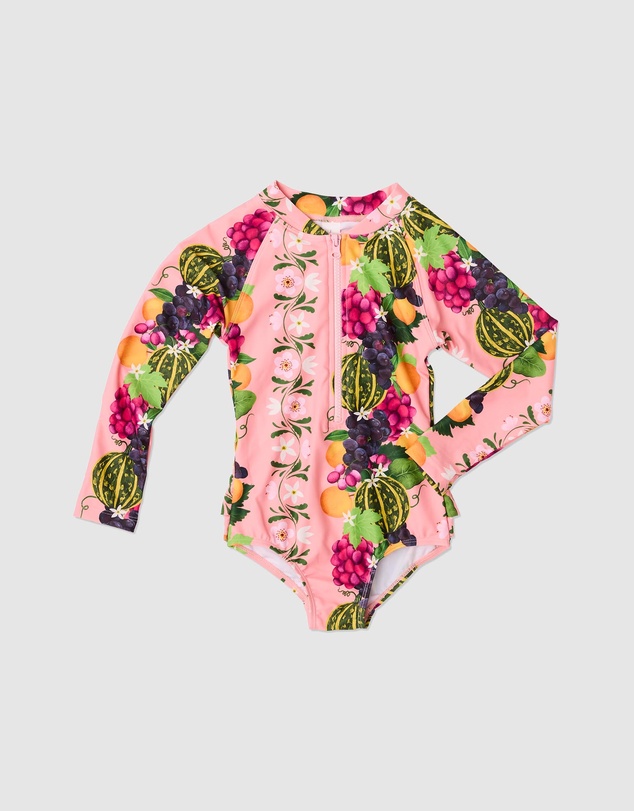 Kip&Co - Garden Of Plenty Long Sleeve Bathers - Babies-Teens