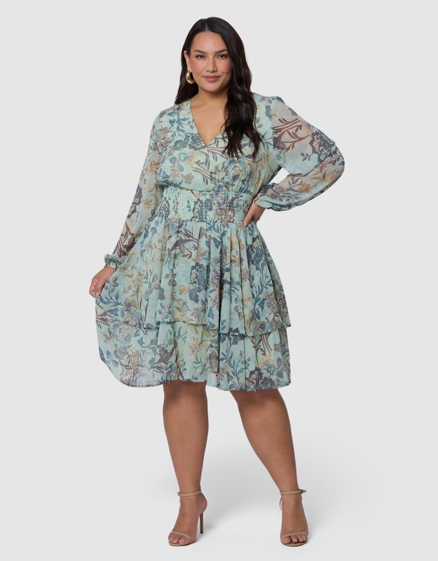 Pink Dusk by Curve Project - Flirty Mini Dress