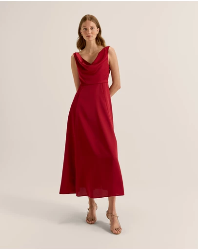 Review - Montague Cowl Neck Dress