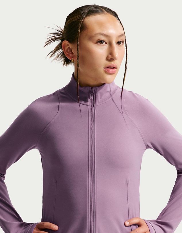 Nike - MAVN Dri-FIT Fitted Full-Zip Long-Sleeve Top - Teens