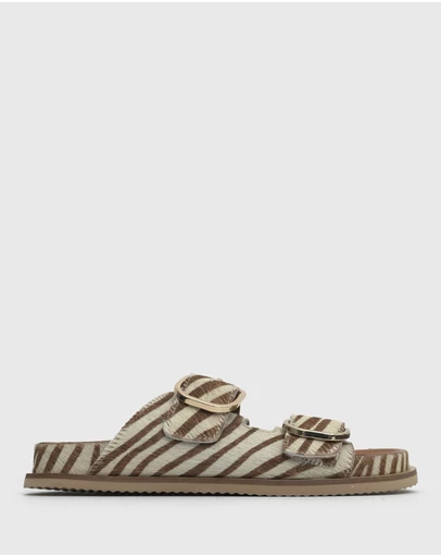 Betts - Margot Leather Buckle Slides