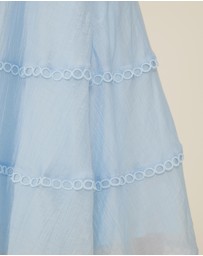 The Fated - Halter Bodice Tiered Midi Dress