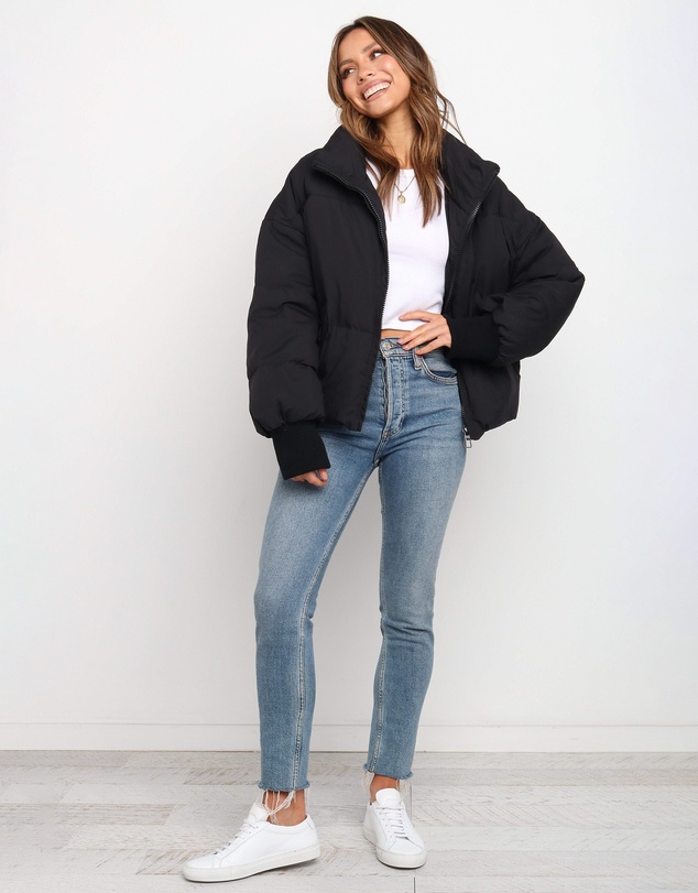 Petal & Pup - Edric Puffer Jacket - Black