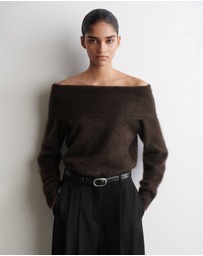COS - Off-The-Shoulder Merino Wool Jumper