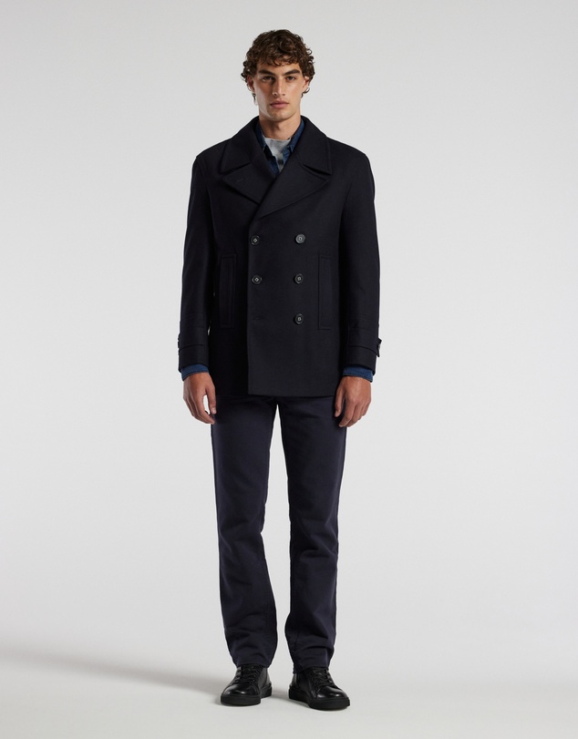 Calibre - Melton Pea Coat Navy