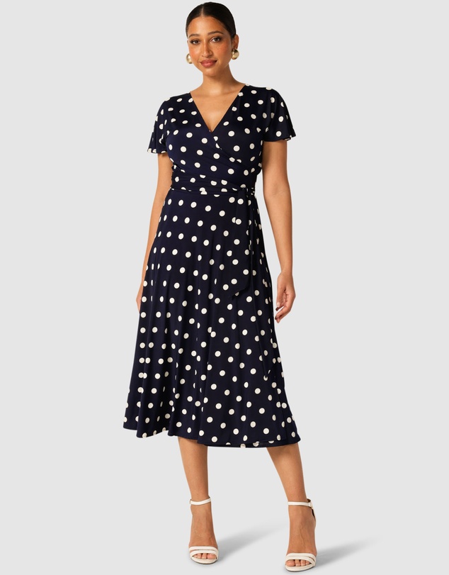 SACHA DRAKE - Reverse Wrap Midi Dress