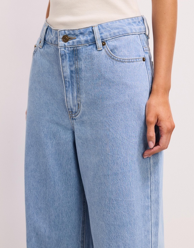 The Fated - Sarah Cropped Straight Wide Jeans
