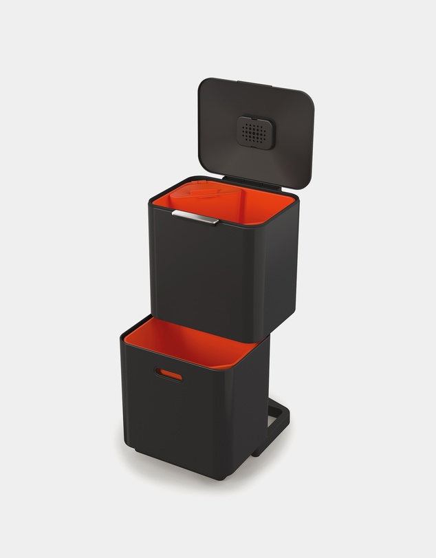 Joseph Joseph - Totem Max 60L Waste Separation & Recycling Unit (Carbon Black)