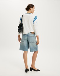 Cotton On - Baggy Denim Short