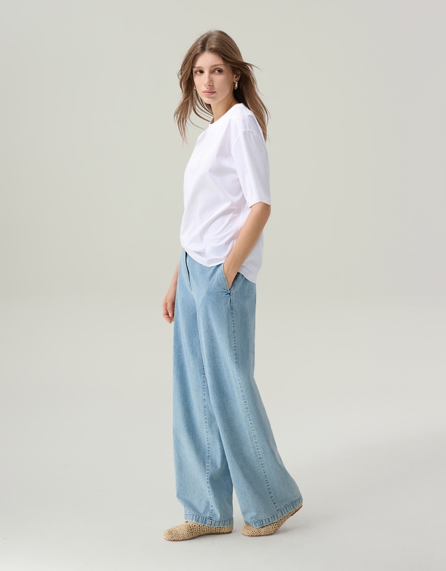 IDA+S - Sylvia Silky White T-shirt