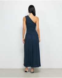 AERE - Aloma One Shoulder Ruched Dress