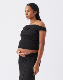 Ripe Maternity - Rhi Off Shoulder Top
