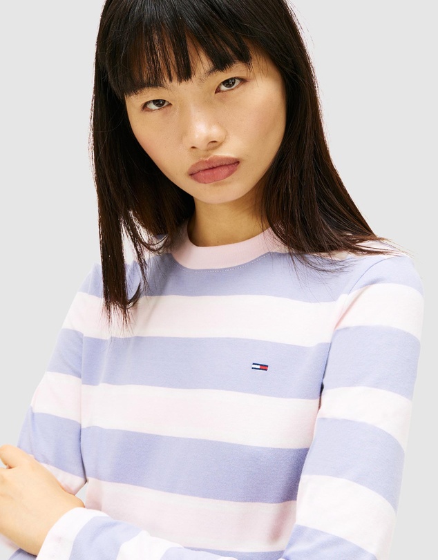 Tommy Jeans - Regular S Flag Jersey Long Sleeve Tee