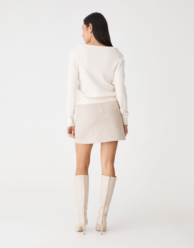 Forcast - Carla V-Neck Cable Knit
