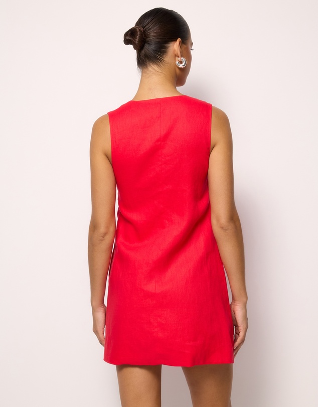 AERE - Lysandra Linen Mini Dress
