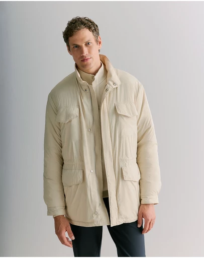 Trenery - Longline Technical Field Jacket in Fawn