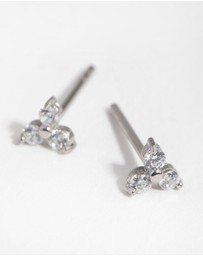 Lovisa - Surgical Steel Cubic Zirconia Cluster Stud Earrings
