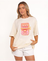Petal & Pup - Sardines Tee - Pale Yellow