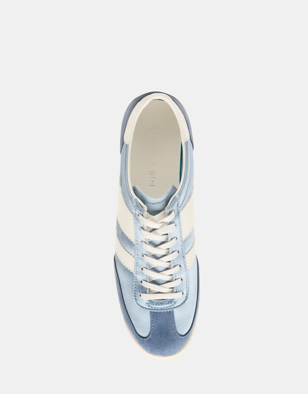 Steve Madden - Jumper Light Blue Satin Sneakers