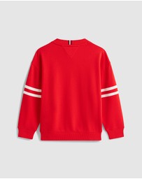 Tommy Hilfiger - Boys Wavy Flag Graphic Terry Sweatshirt - Kids