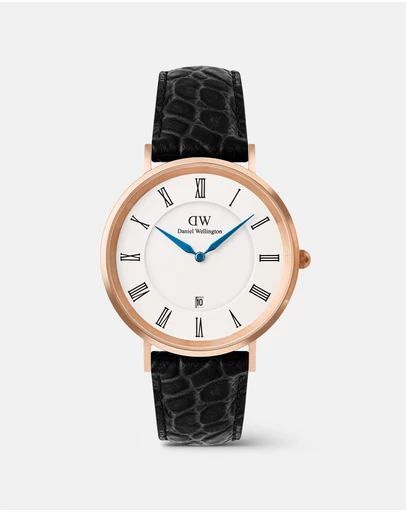 Daniel Wellington - Classic 40mm Roman Numerals Date Croc Belly