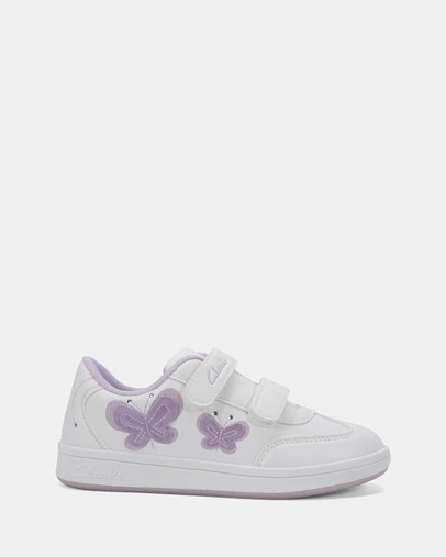 Clarks - Honor White/Lilac