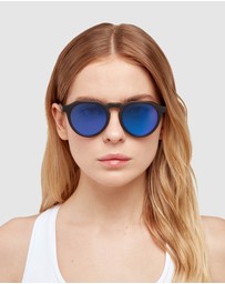 Hawkers Co - HAWKERS Black Blue Warwick Raw Sunglasses for Men and Women UV400