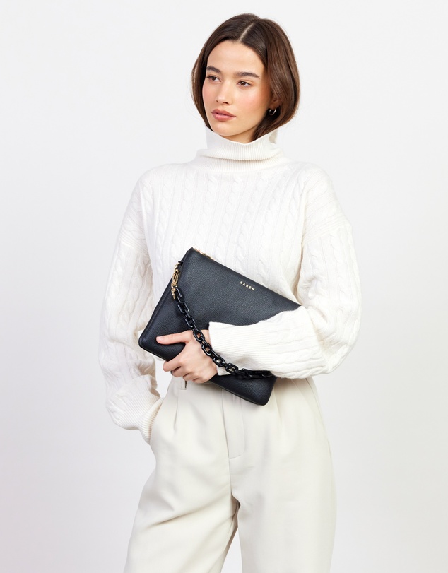 SABEN - Matilda Crossbody Black + Tonal Chain
