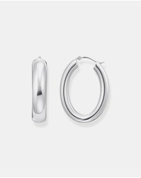 THOMAS SABO - Large chunky hoop earrings silver