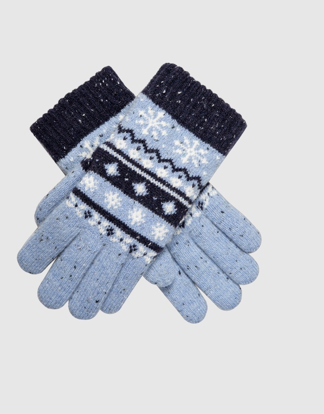 DENTS - Fair Isle Jacquard Knitted Gloves
