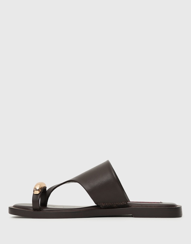 Betts - Dolphin Leather Thong Sandals