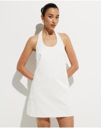 Calli - Tara Halter Twill Dress