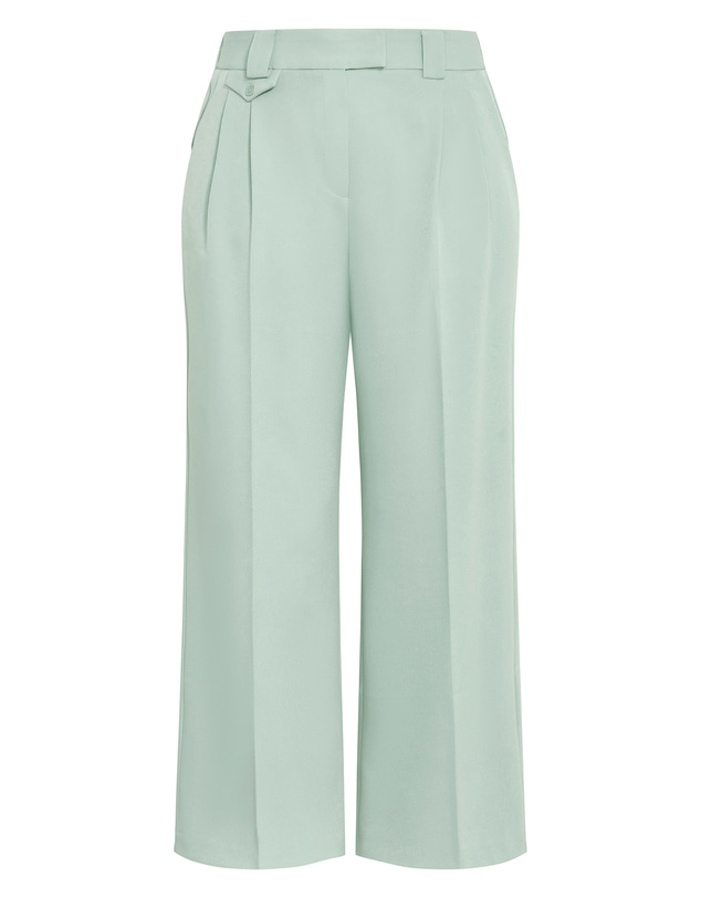 City Chic - Plus size Jazmin Crepe Pant - mint
